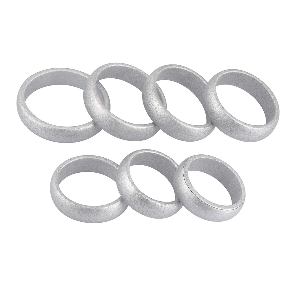 1pc 5.7mm Width Silicone Ring Flexible Rubber Wedding Finger Band for Women Men