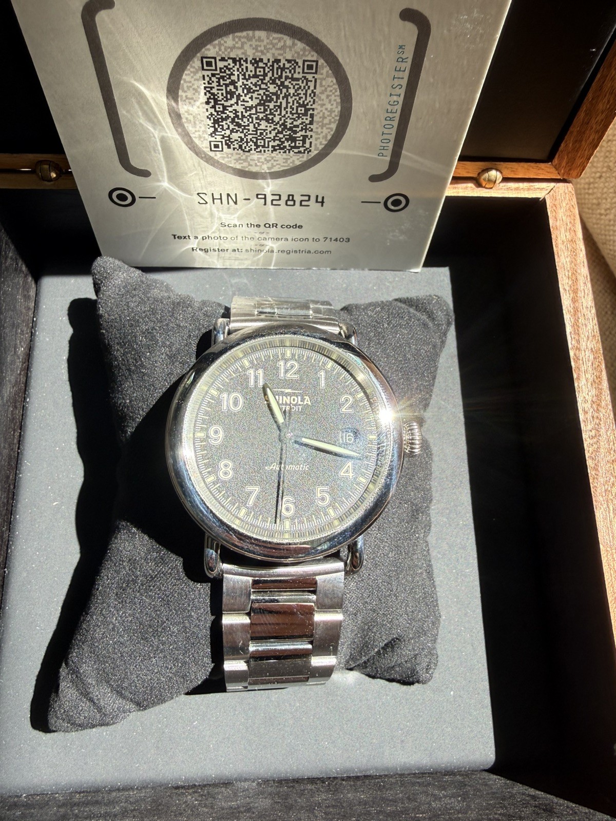 Rare Shinola Runwell Automatic 39.5mm Watch Black