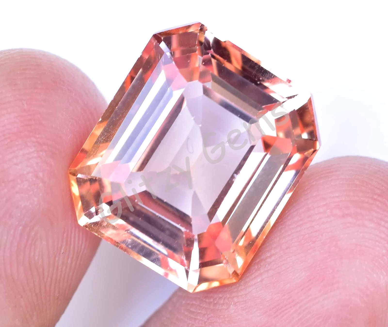 Natural 21.25 Ct GIGANTIC Padparadscha Sapphire Emerald Certified Loose Gemstone