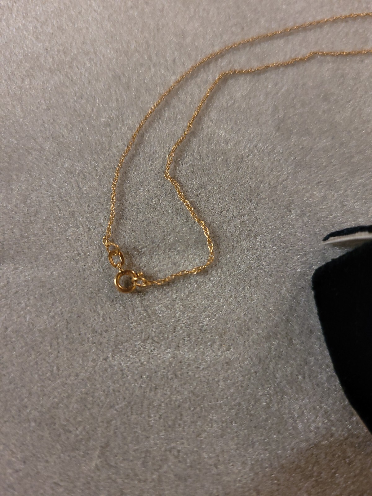 14k Yellow Gold Heart Shaped AMETHYST Pendant w 18″ Rope Chain 2 Cts 1.81 grams
