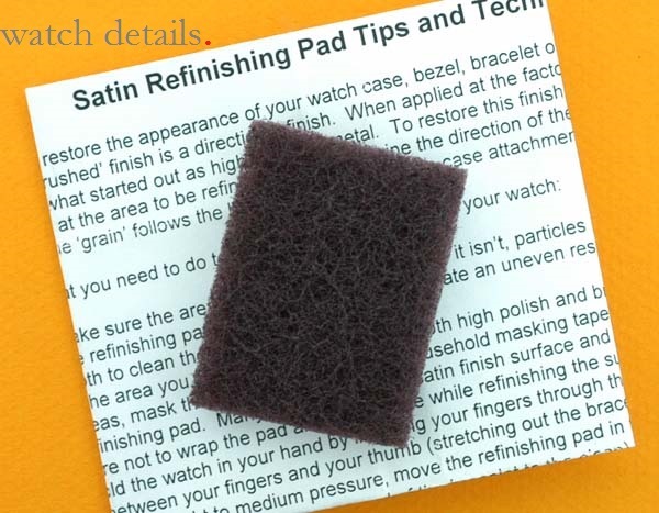 Brushed Steel Satin Refinishing Pad for Ulysse Nardin® Watch UN