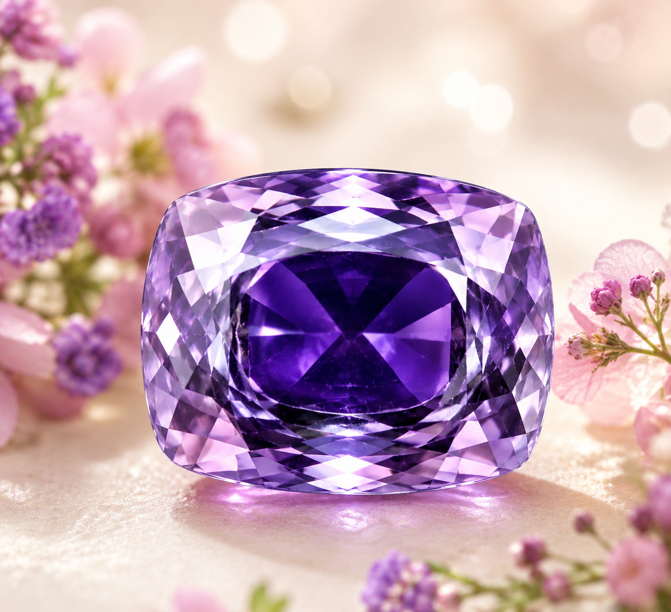 AAA 12 Ct Striking Certified Natural Pitambari Sapphire Loose Cushion Gemstone