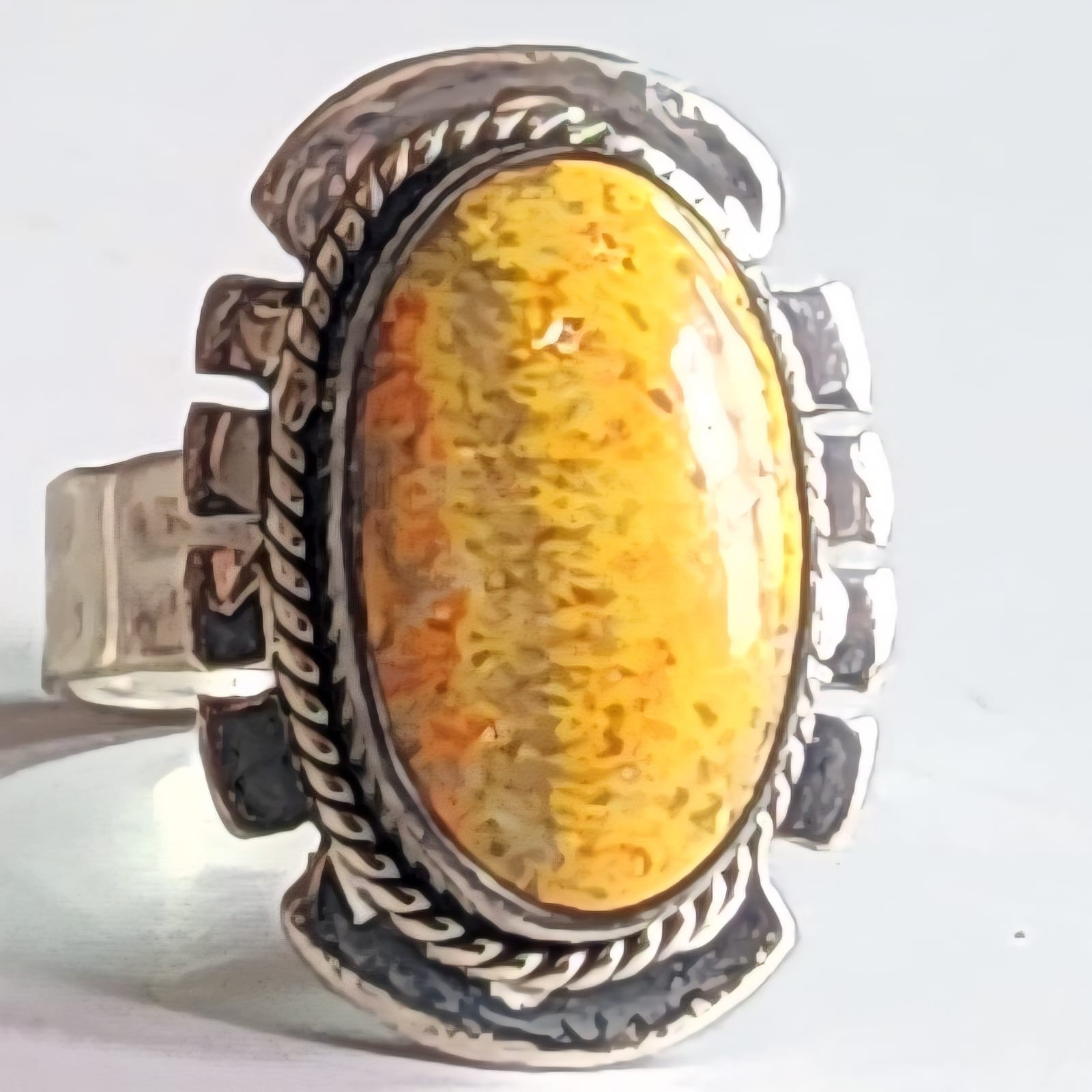 BUMBLE BEE NATURAL GEMSTONE RING 925 SOLID STERLING SILVER JEWELRY RING 3 TO 12