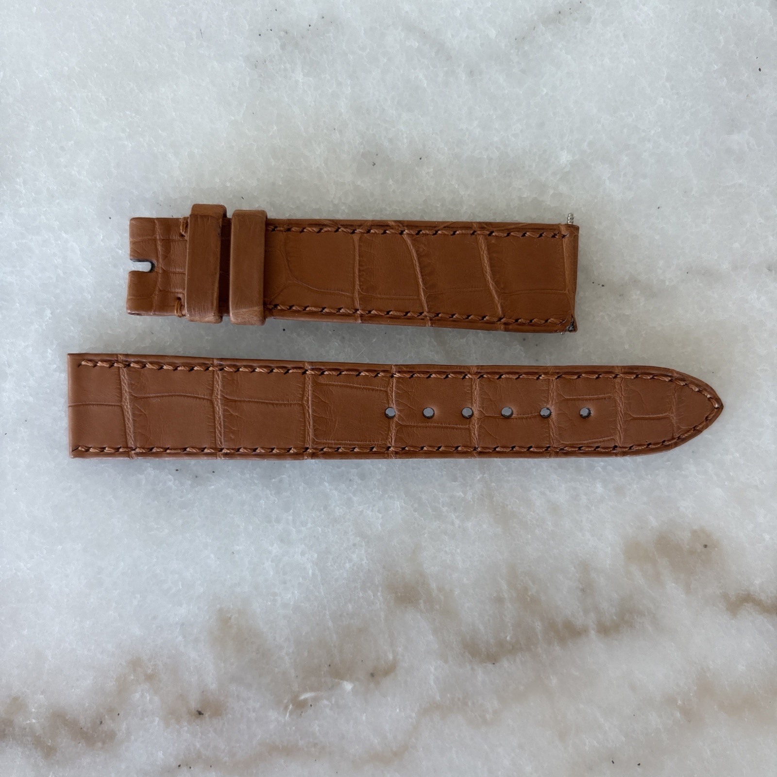 Original Piaget Leather brown B5 Watch Strap 18MM x 16 MM