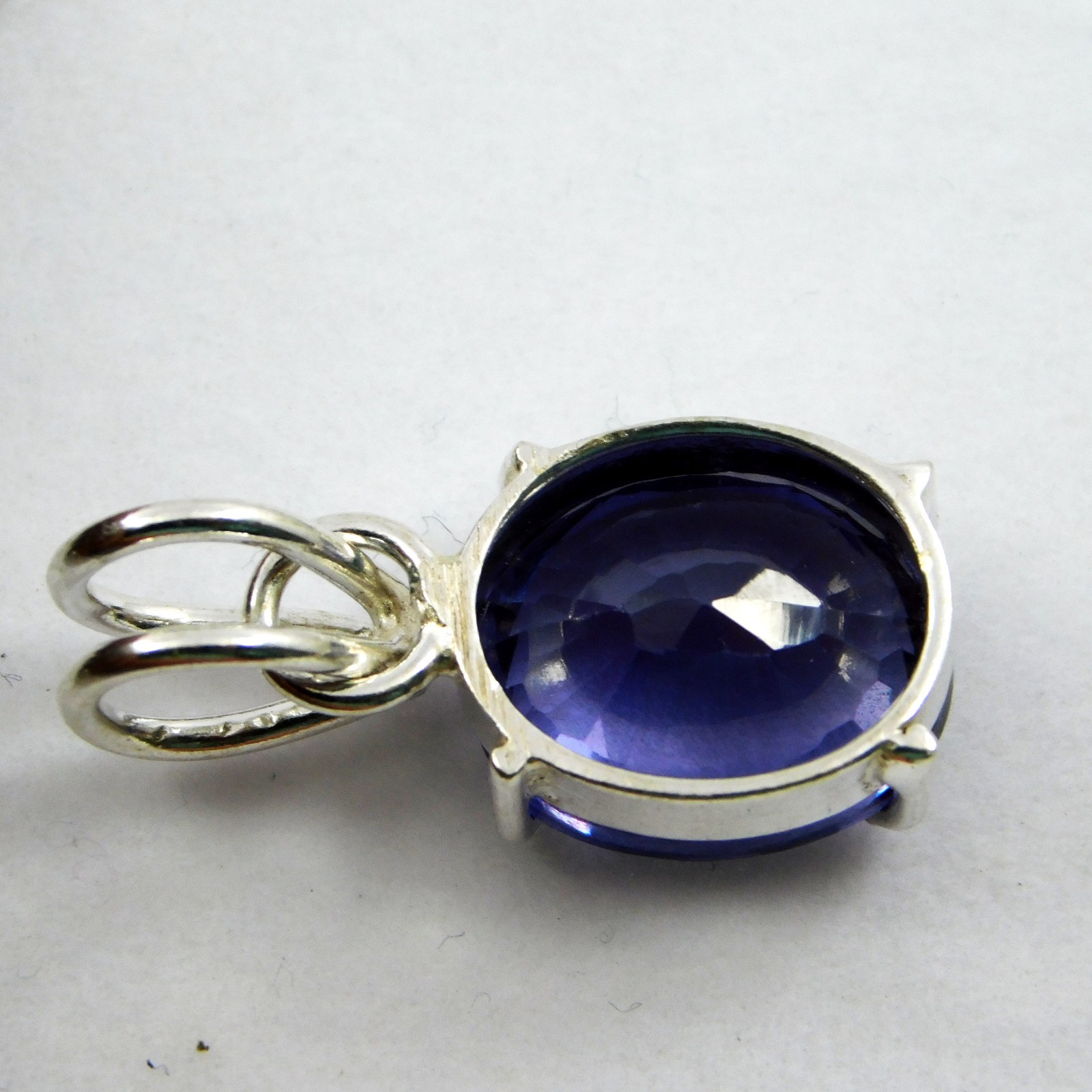 CERTIFIED 18.70 Ct Natural California Rare Blue Benitoite Pendant Gemstone✔