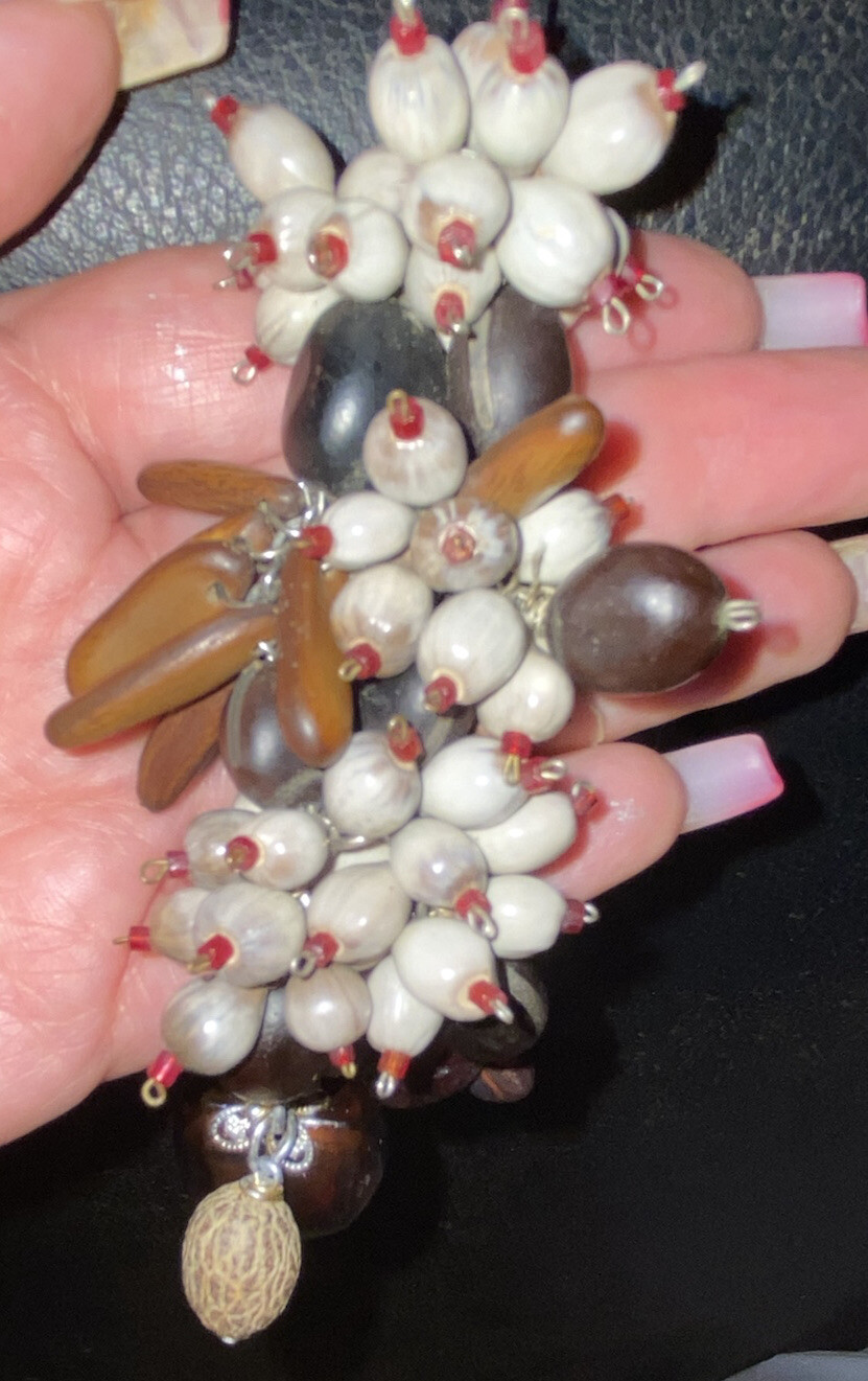 Miriam Haskell Ultra Rare Huge 5 1/2 inches Dangly & Drippy Whimsical Clip!! A19