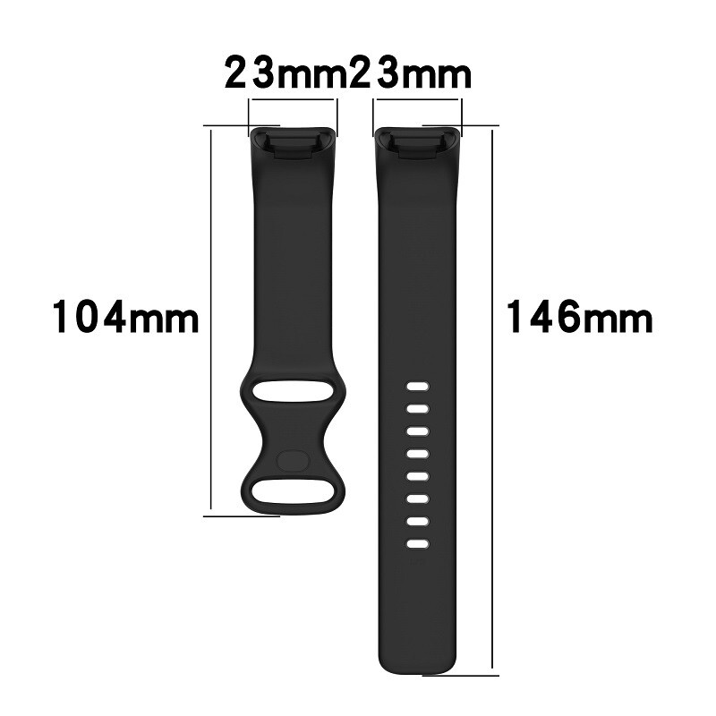 Sports Silicone Wristband Watch Band For Fitbit Charge 5 6 Replacement Strap
