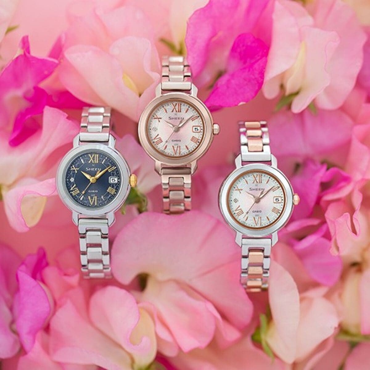 CASIO SHEEN Women’s Watch SHW-5300DSG-4AJF Solar powered Kawaii cute JAPAN
