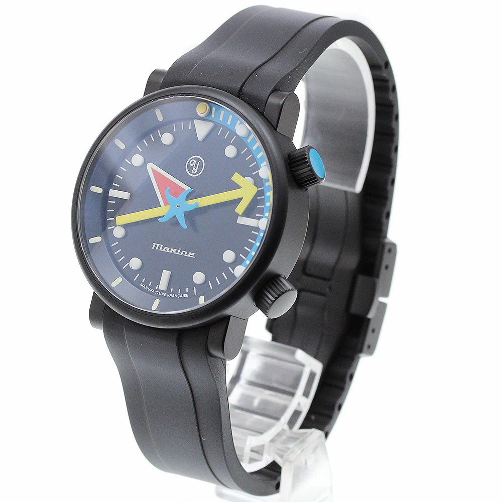 YEMA x Alain Silberstein Watch 20.24.66.TN Date Automatic Black Dial Men’s w/Box