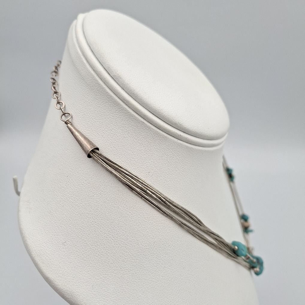 VTG Shube Dakota West Liquid 925 Sterling Silver Dreamcatcher Fetish Necklace