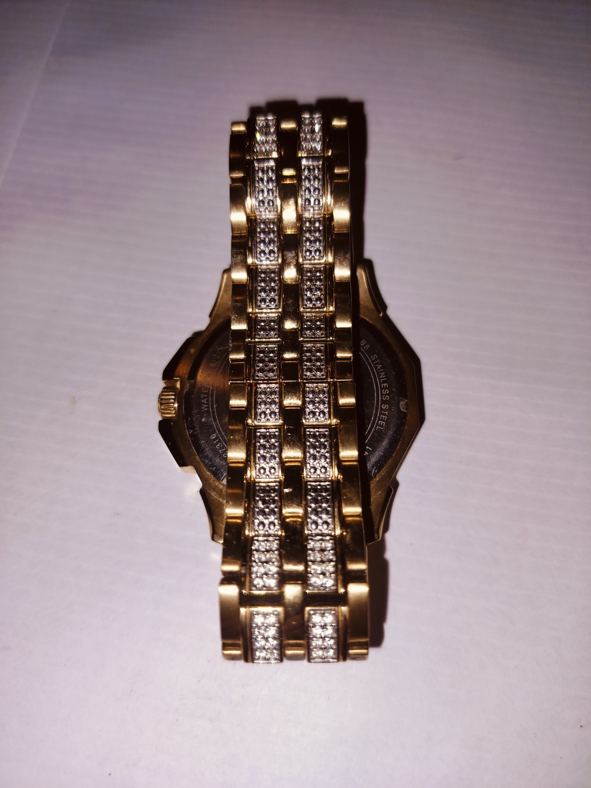 Bulova Octava Quartz Crystal Accent Gold Tone Men’s Watch