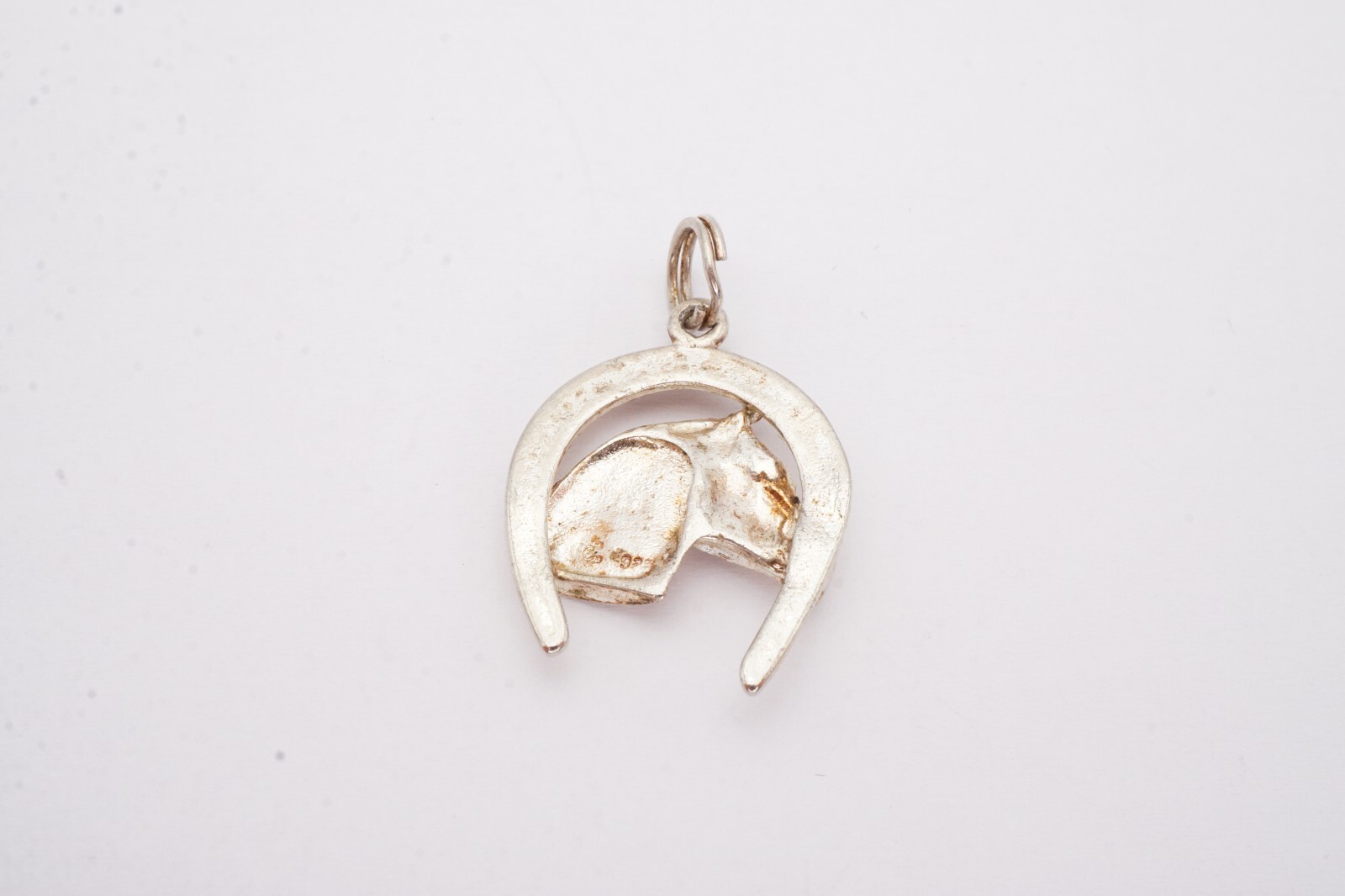 Vintage Sterling Silver 925 Horse Shoe Pendant Luck