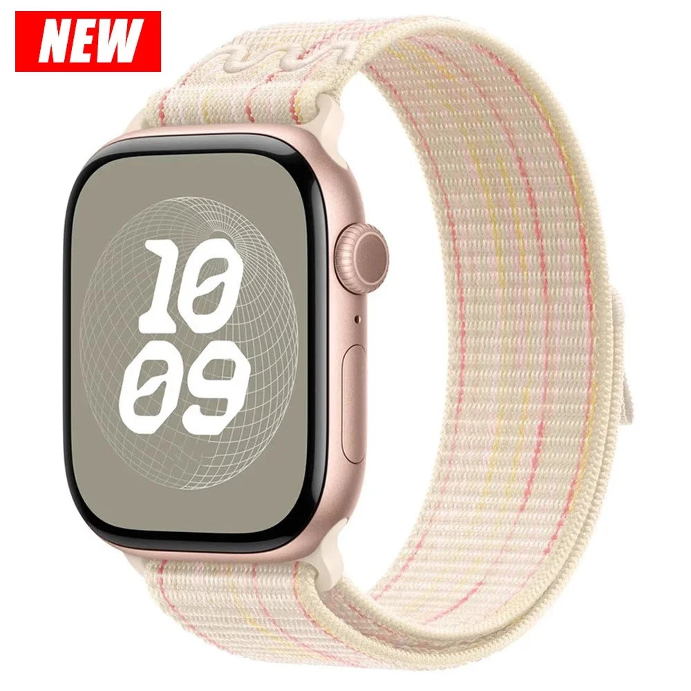Nylon Classic Sport Loop bracelet correa Apple watch series 9 8 7 5 4 3 Ultra SE