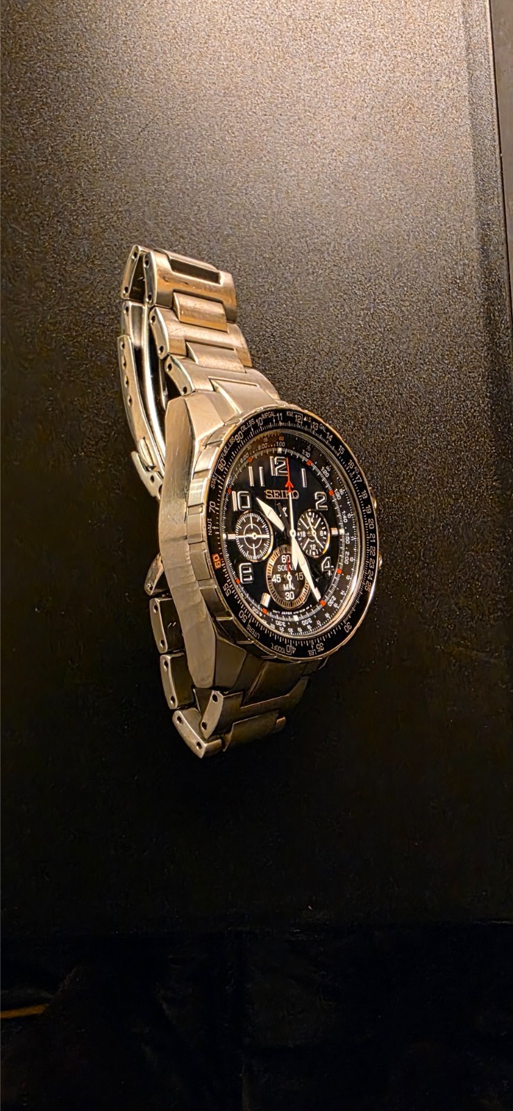 Seiko Prospex Solar Chronograph watch, model SSC275,