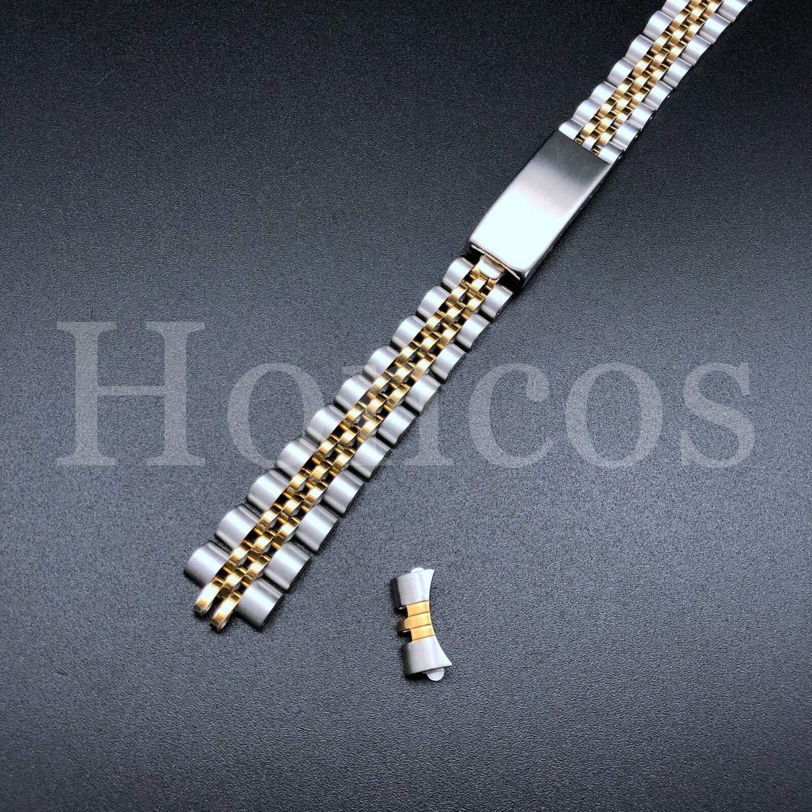 13MM TWO TONE GOLD LADY JUBILEE WATCH BAND FITS FOR ROLEX 26 DATEJUST 6927 6919