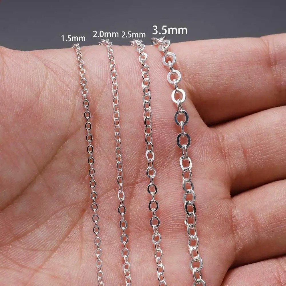 5m Necklace Chain Link Bracelet Chains Necklaces Supplies Jewelry Making Finding