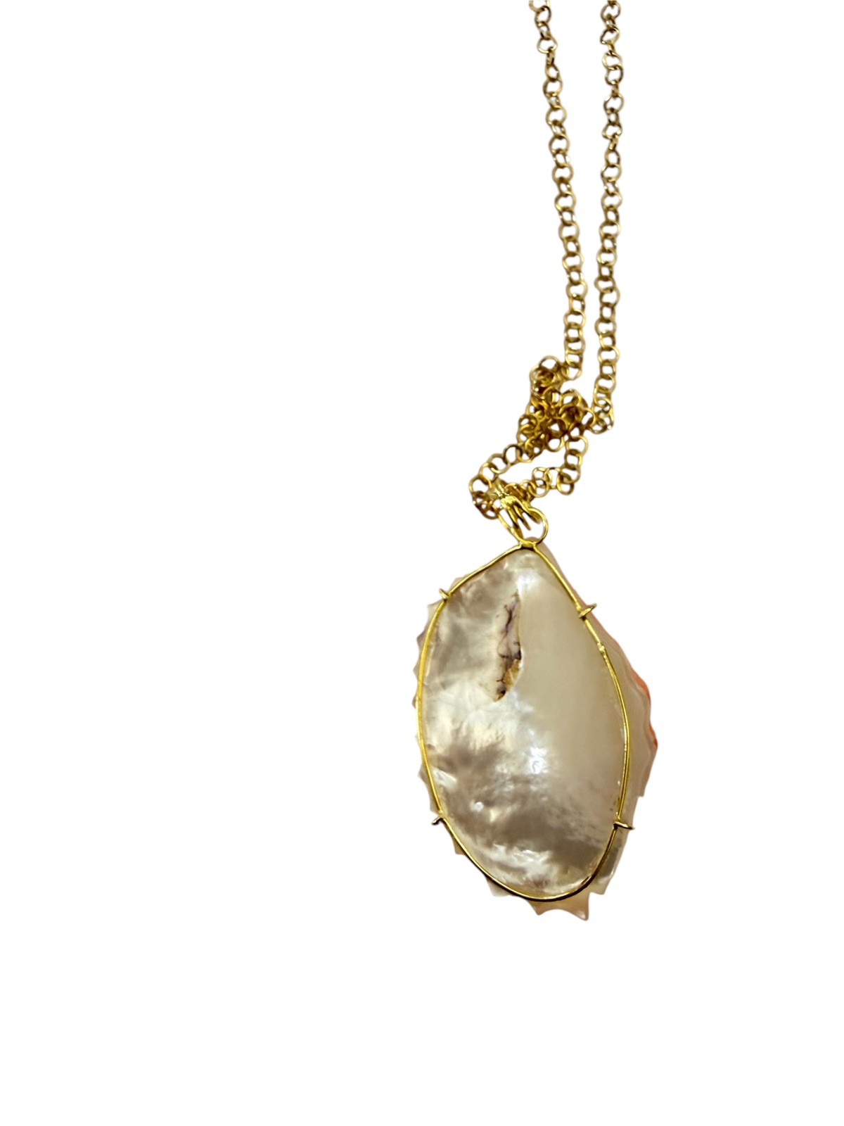 Cerasuolo Coral Pendant – Shell Shape – Crafts – 925 Silver
