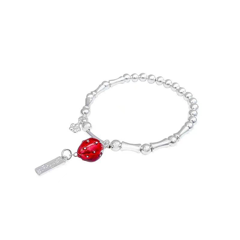 Sweet and fresh strawberry bracelet women’s