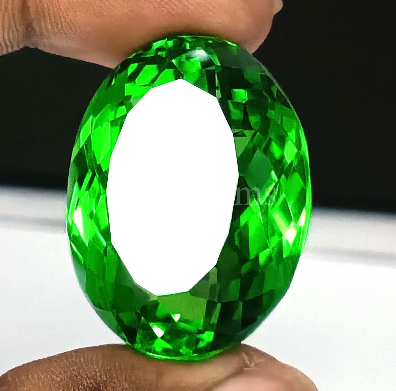 Green Peridot Shiny Oval Cut 101.95 Ct Certified Transparent Loose Gemstone 5ARB