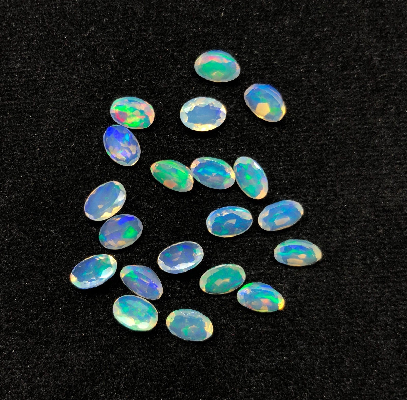 Natural Ethopian Opal Oval Faceted Cut 3x5mm To 8x10mm Loose Gemstone