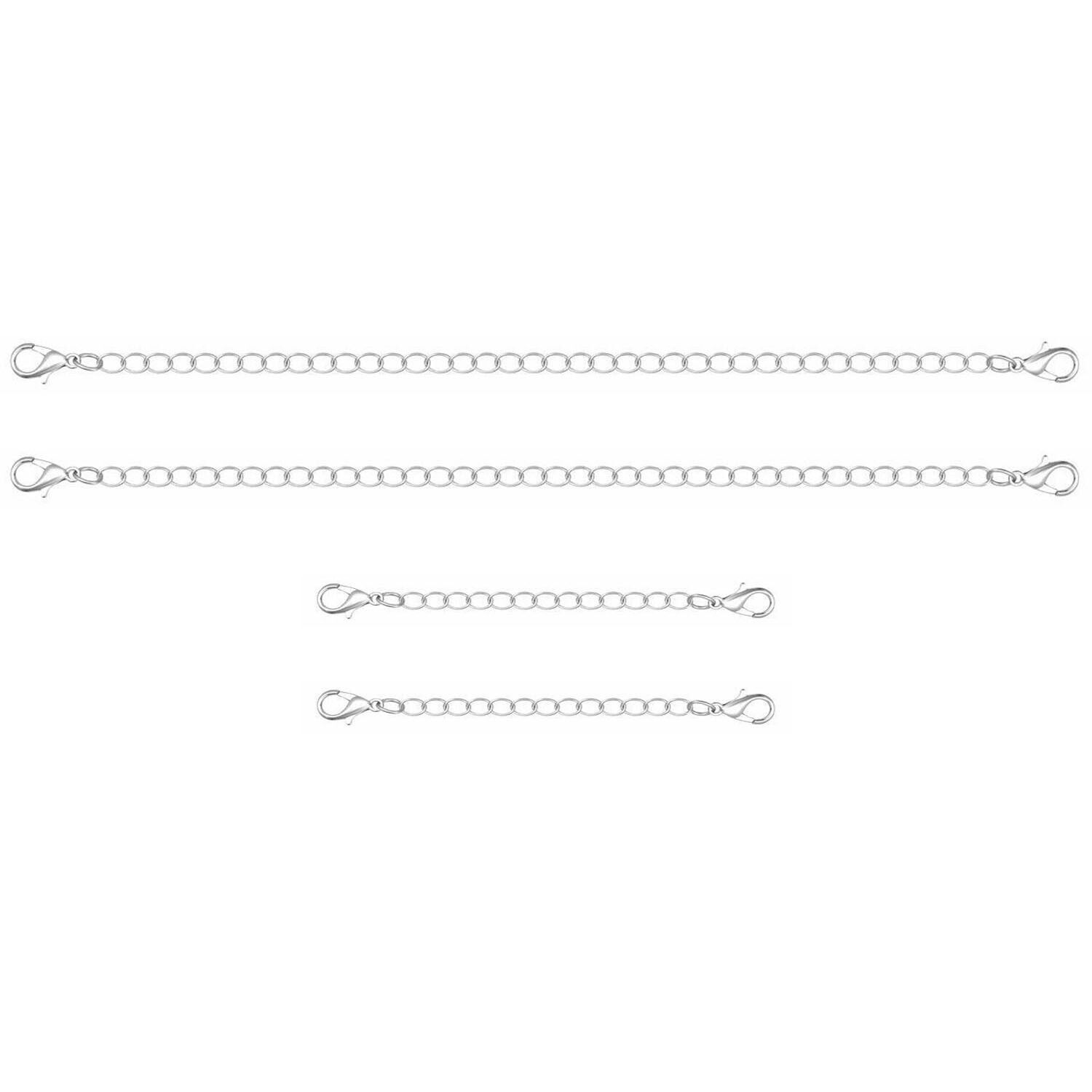 2-Pack Extender / Safety Chain Extender Necklace Bracelet Lobster Lock 3″ or 6″