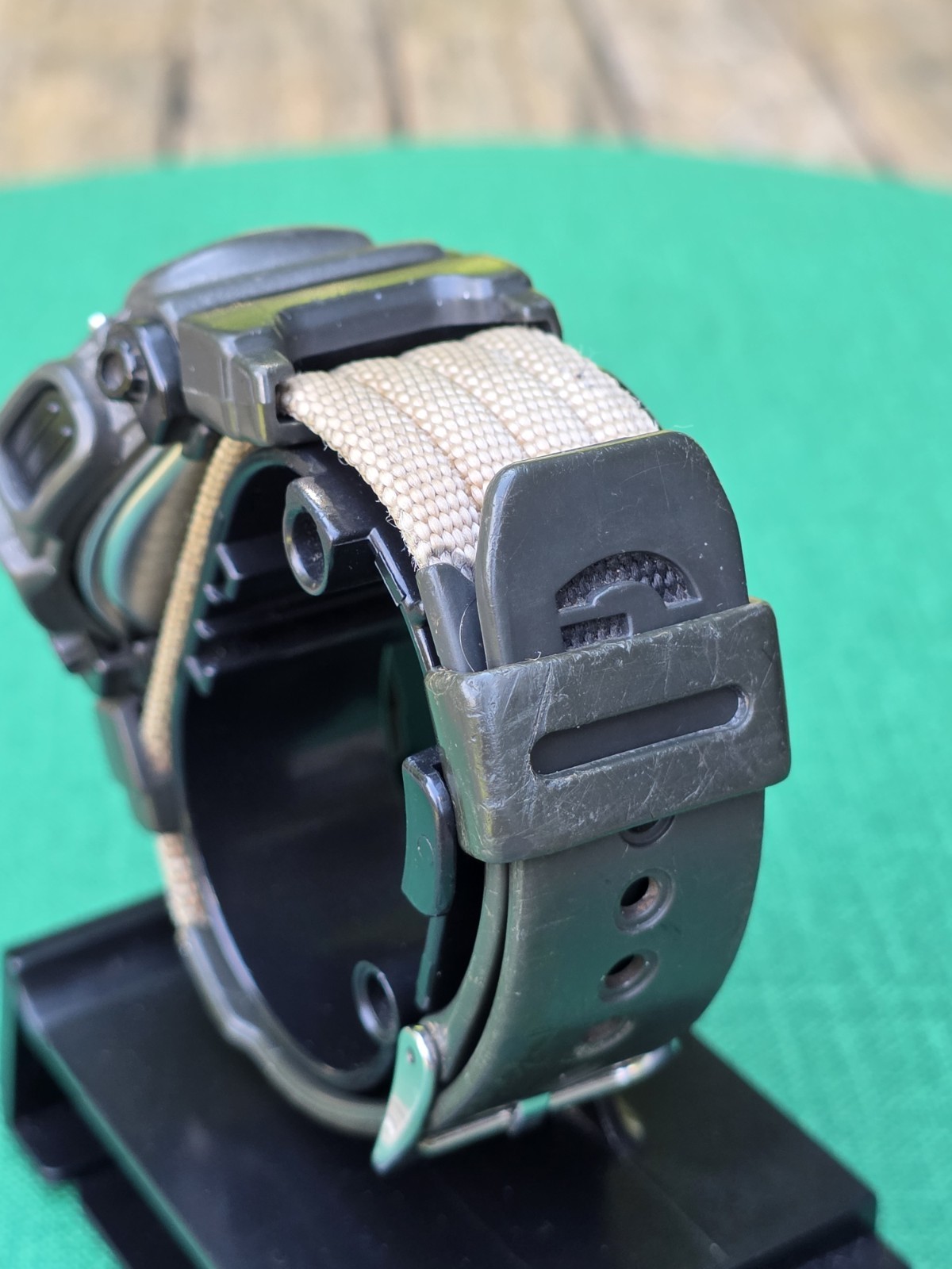 Casio G-Shock DW-9050 Watch Men 44mm Digital Gray Yellow Bezel 2163 New Battery