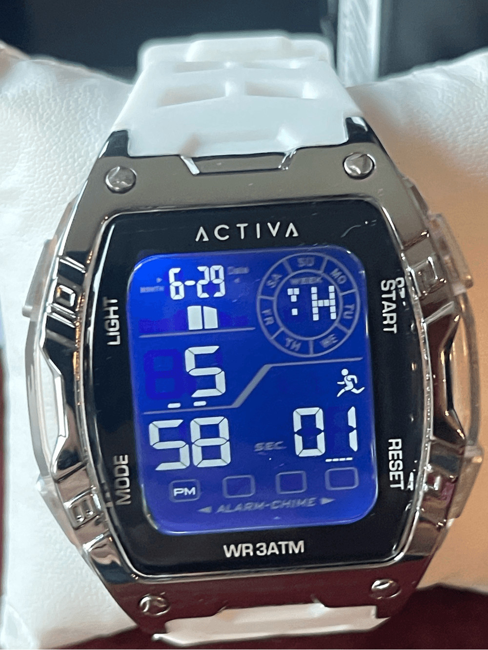 Activa Zalix X Invicta Digital Men’s Watch – 46mm. White (ACW8130-001)