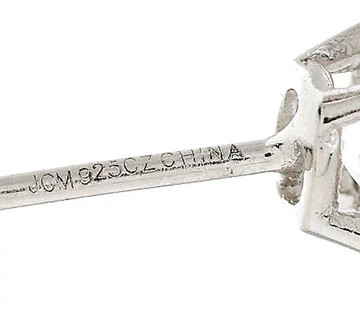 Diamonique 100- Facet Platinum Clad SS Stud Earrings
