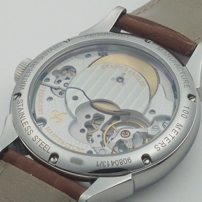 Pequignet Manufacture Rue Royal 1 Manual 9080413/1 Silver Dial 42mm 100M Men’s