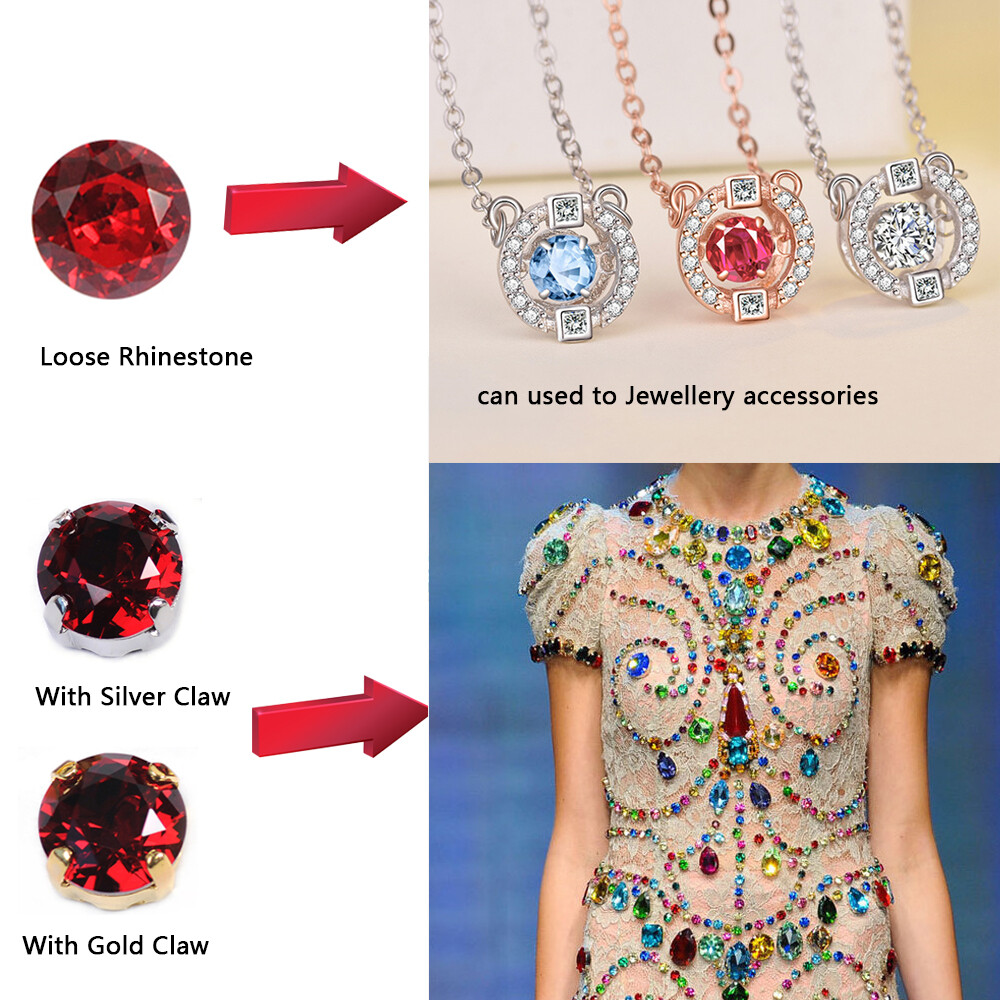 Brilliant Cut Strass Crystal Sew On Fancy Stones Glass Jewelry Marking Beads DIY