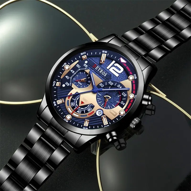 Mens Fashion Watch Quartz Wrist Watch Casual Business Luxury Accessories