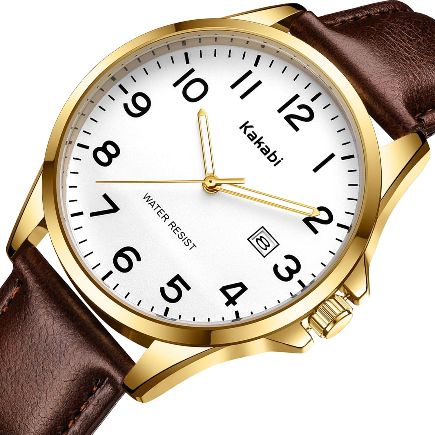 Watch for Men, Fashion Minimalist Wrist Watch Waterproof Quartz Analog Date with