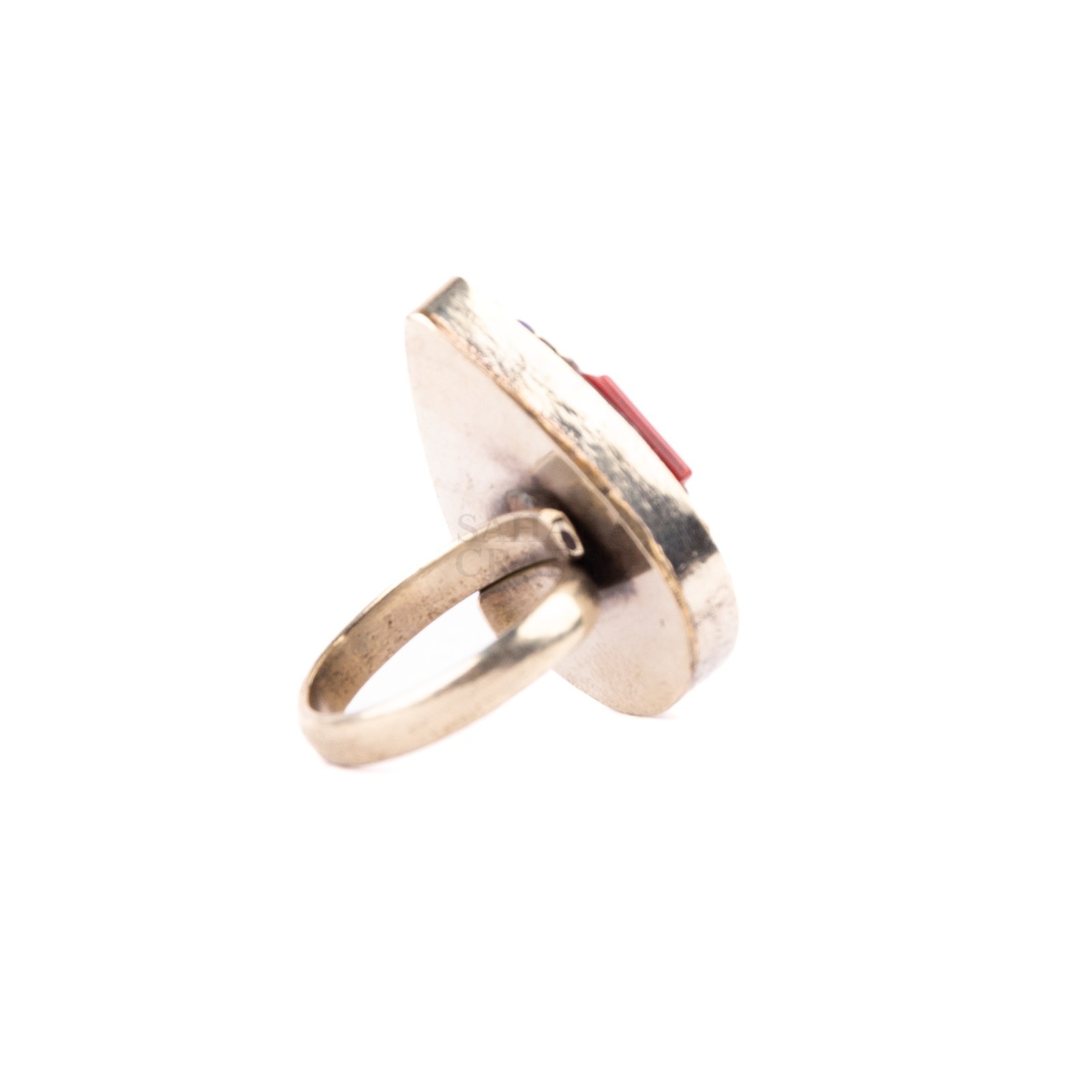 Tibetan Ring, Red Coral Turquoise, Beads Tibetan Ring, Handmade Nepali Jewelry