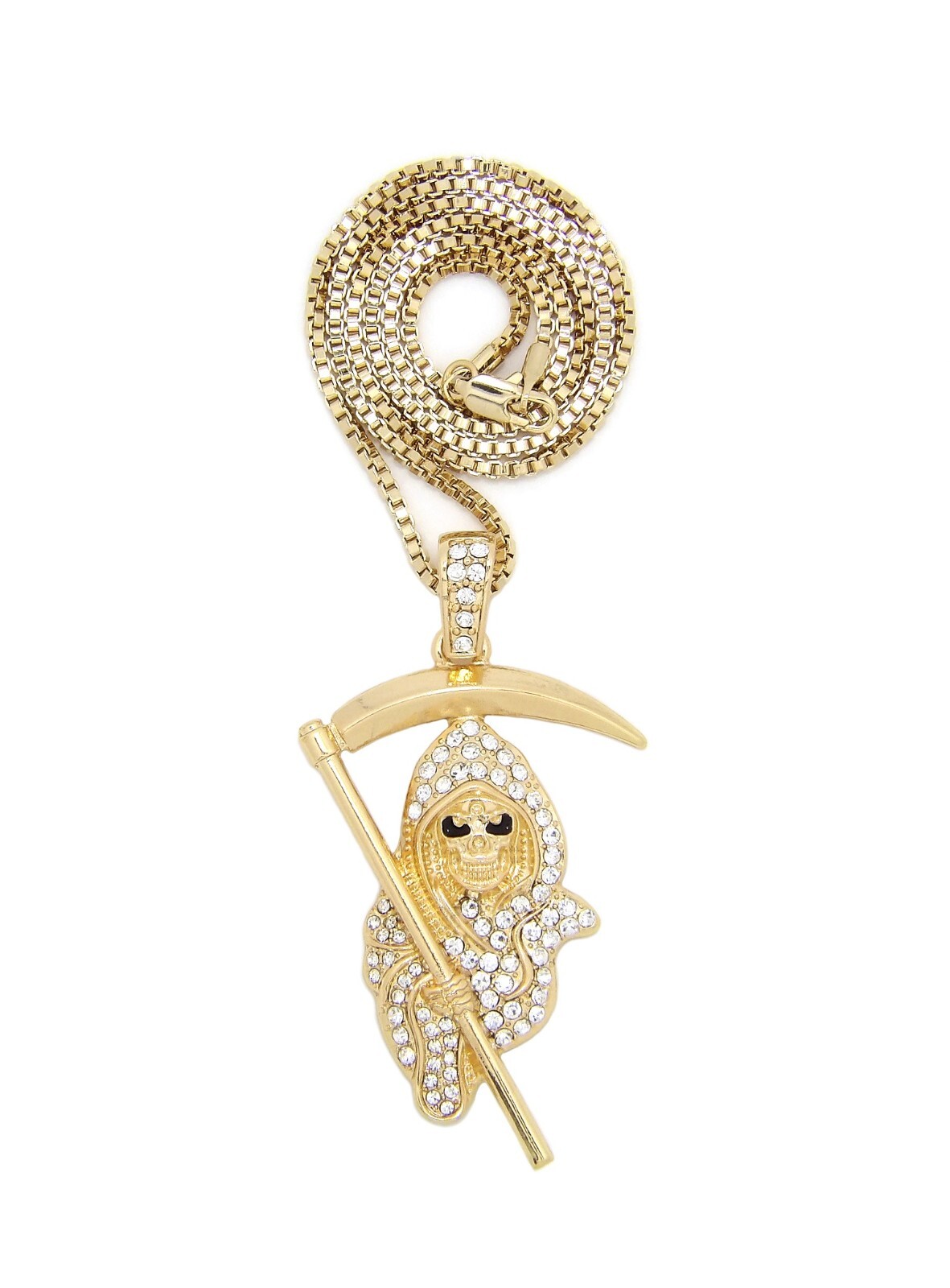 Grim Reaper The Lord of Death Pendant 18 to 27 inches Chain Necklace XZ437