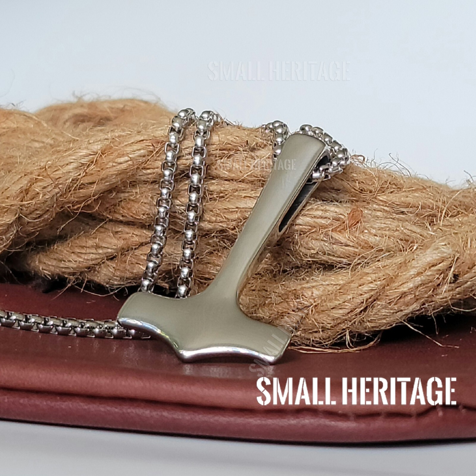 Thor Mjolnir Viking Necklace Hammer Pendant Odin Norse Amulet Men Small Heritage