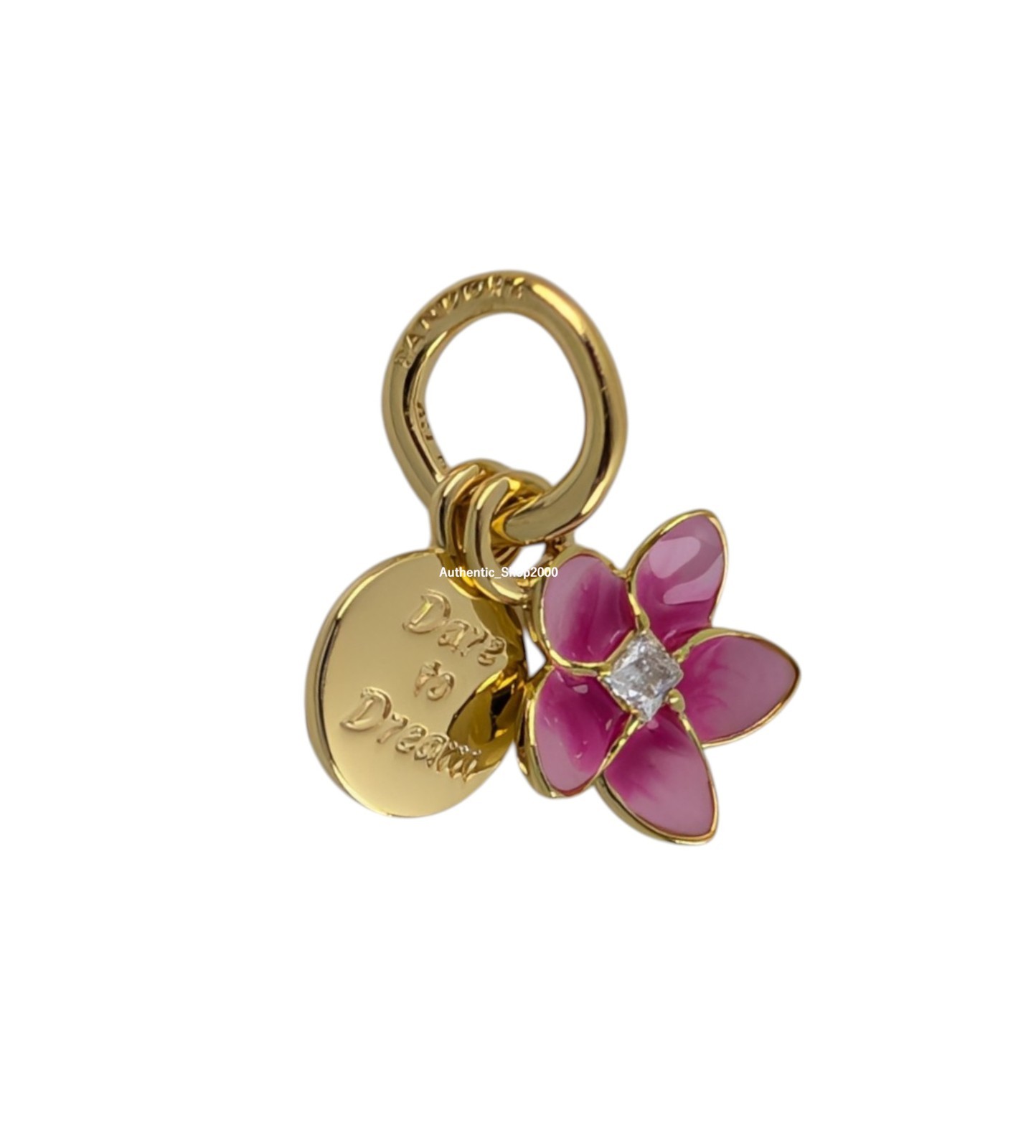 New 100% Authentic PANDORA 14k x Disney Moana Flower Dangle Charm 763845C01
