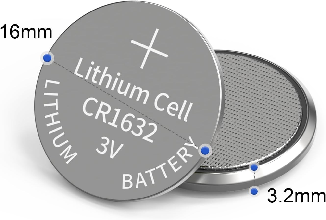 CR1632 Battery Lithium Batteries 3V for Car Key Fob Alarm Sensors Fan…