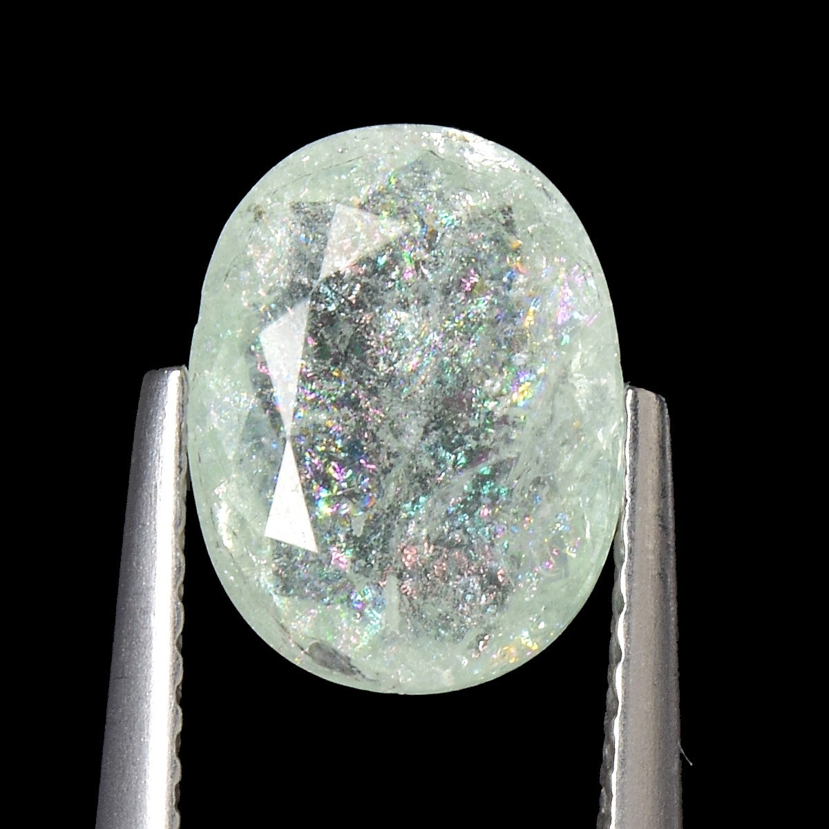 1.75Ct Copper Bearing Paraiba Tourmaline Pale Green 100% Natural Gemstone Africa