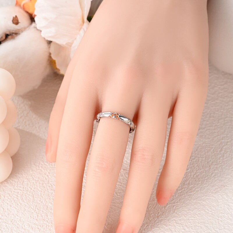 MULA New S925 Sterling Silver Finger Ring Colorful CZ Crossing For Women Jewelry