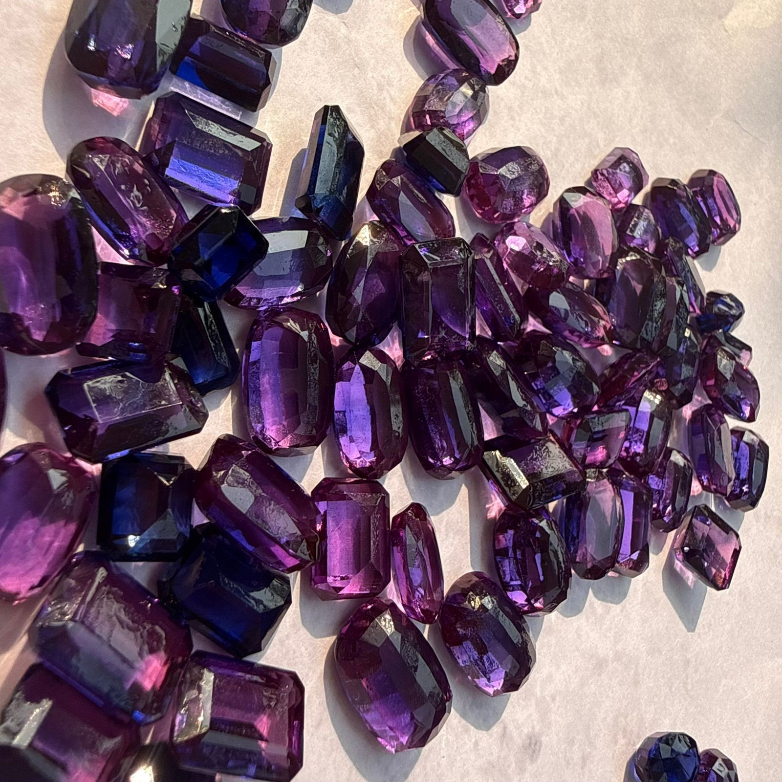 250 Ct Natural Purple Tanzanite Lot – Mixed Shapes – Premium Loose Gemstones