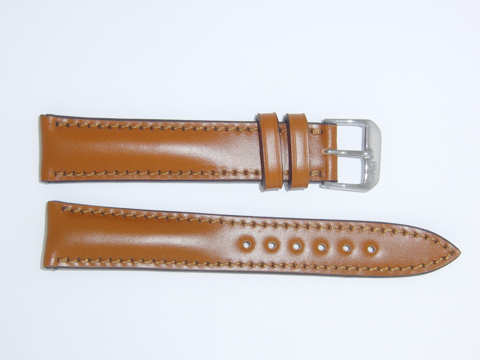 RIOS1931 Shell Cordovan Leather Watch Band Strap 18 mm Honey, Tan “Chicago”