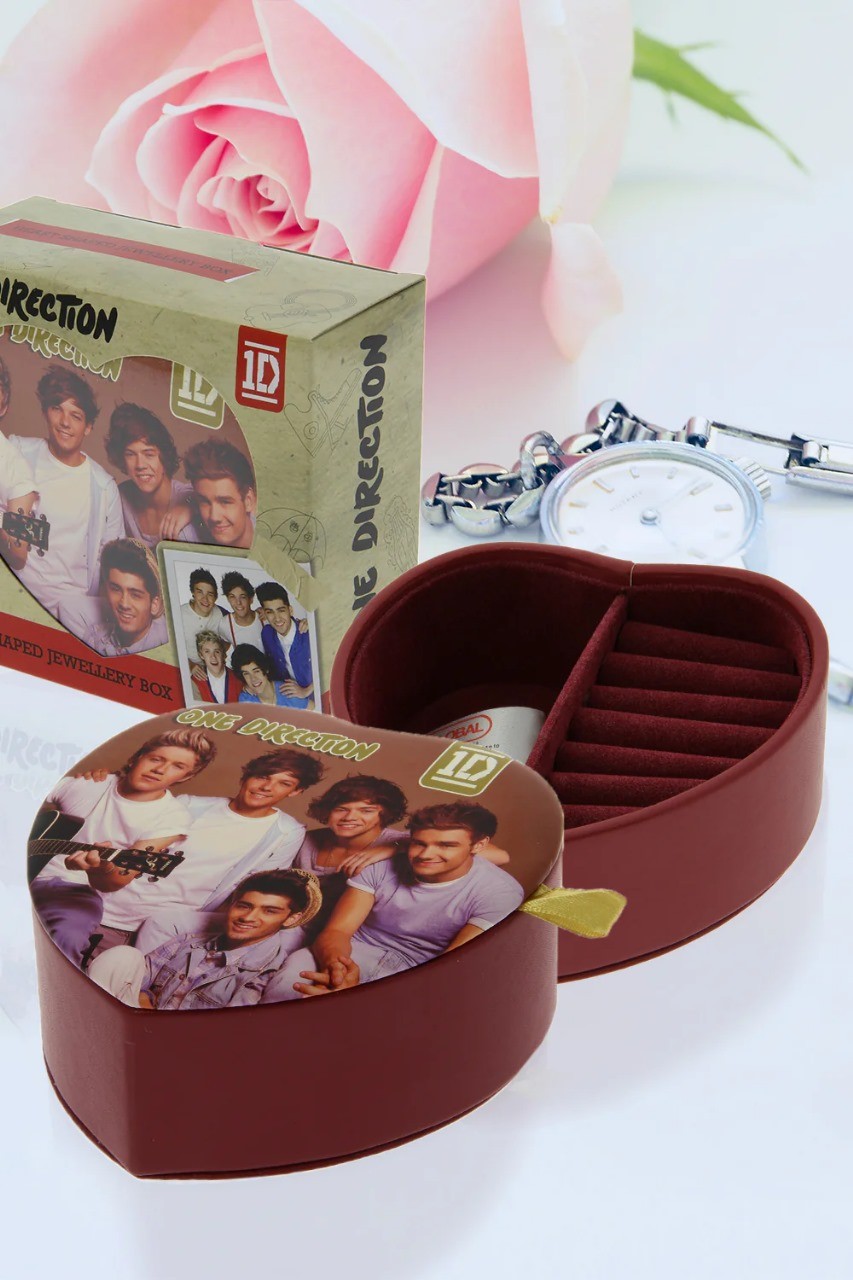 One Direction Brown Jewelry Box-Organizer-Large Capacity-Compact & Portable