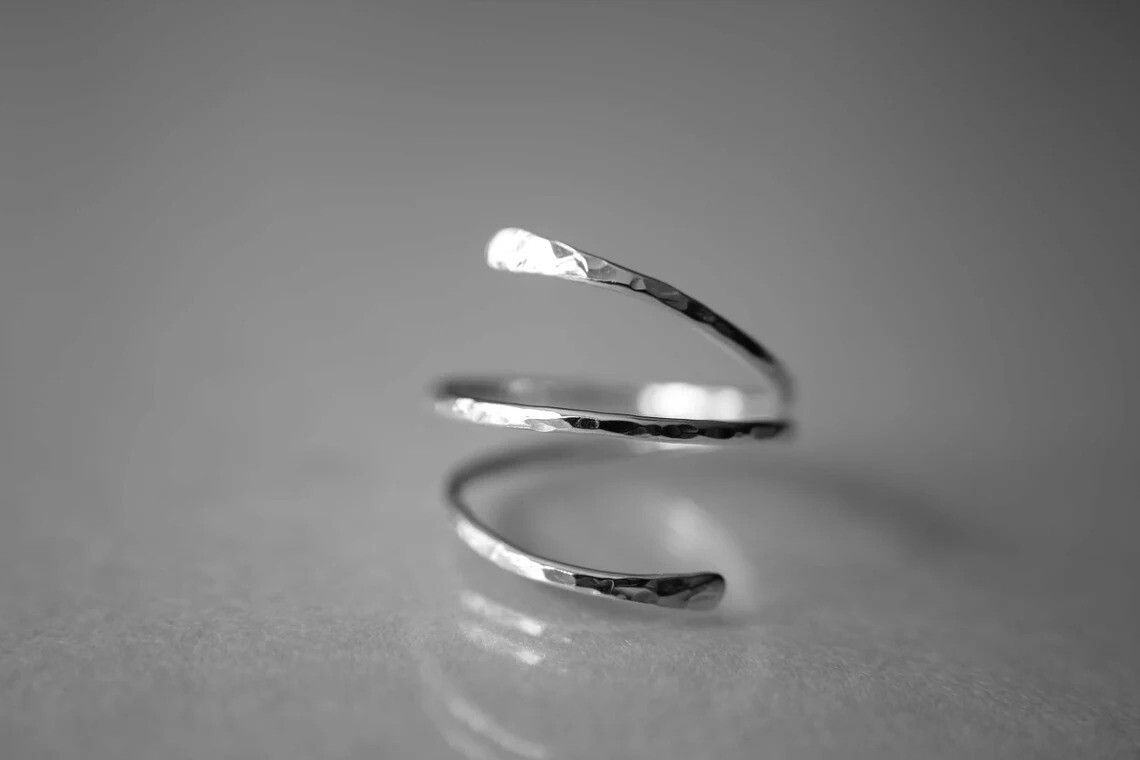 Solid 925 Sterling Silver Band & Knuckle Ring Handmade Thumb Ring All Size UJ08