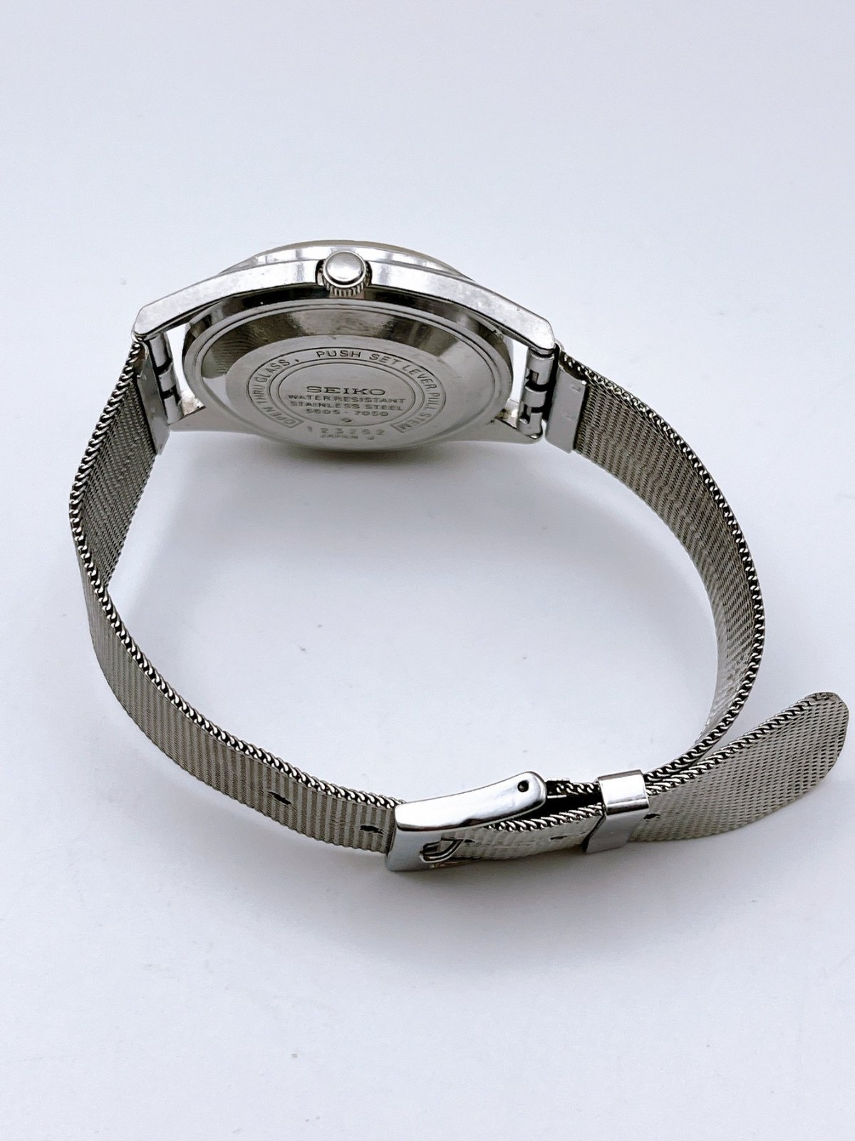 Vintage 1971 Seiko Lord Matic LM 5605-7050 25J Automatic Silver Dial