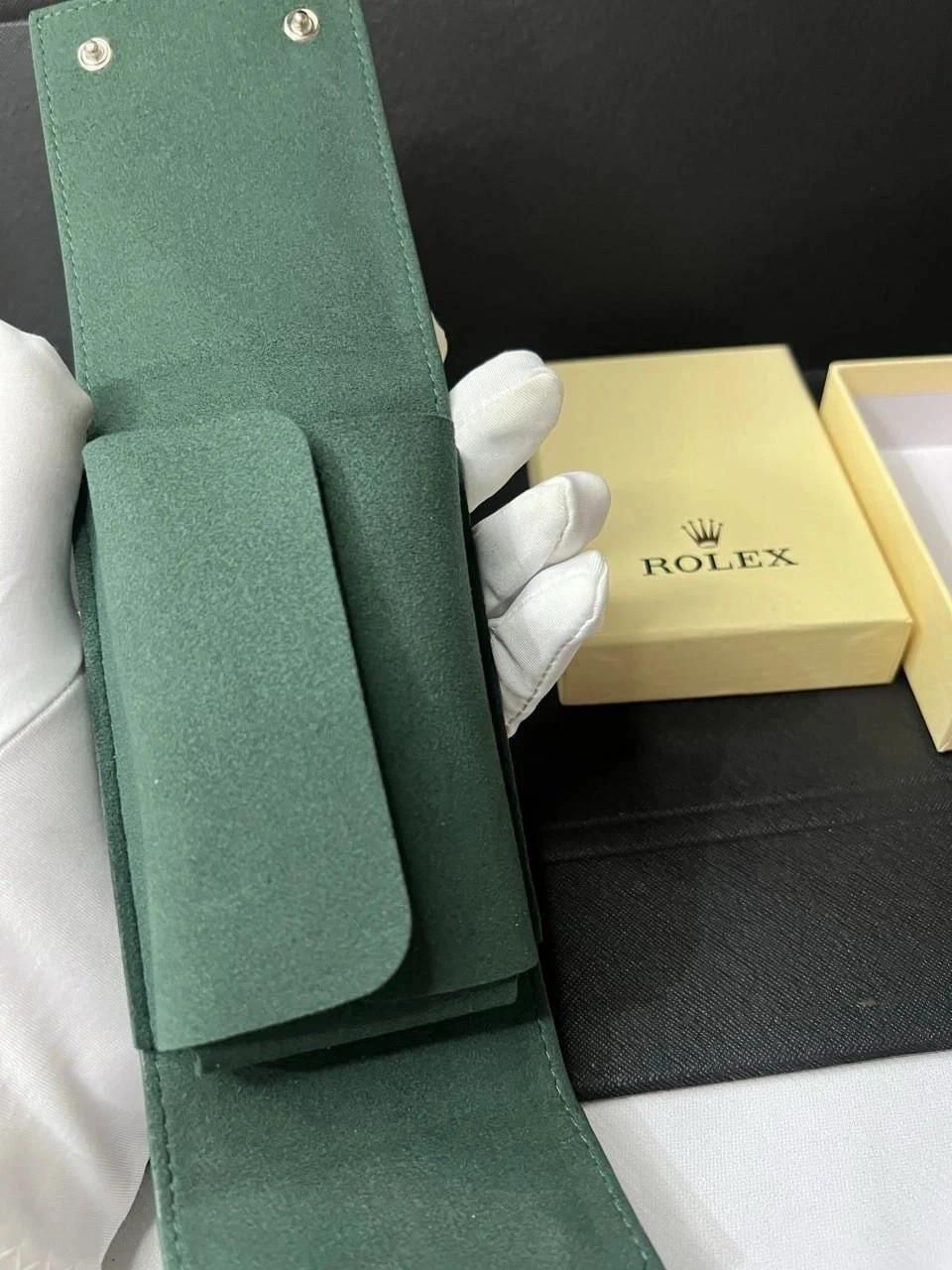 Rolex Case Leather Travel Pouch Service Center Premium Version-Gift For Watch-1