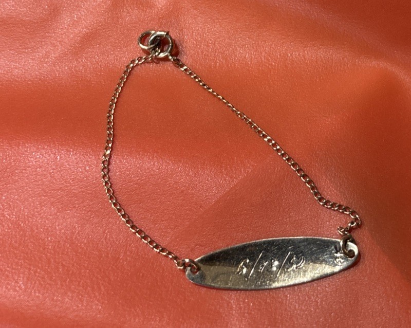 14 Karat Yellow Gold Child’s ID Bracelet #20624