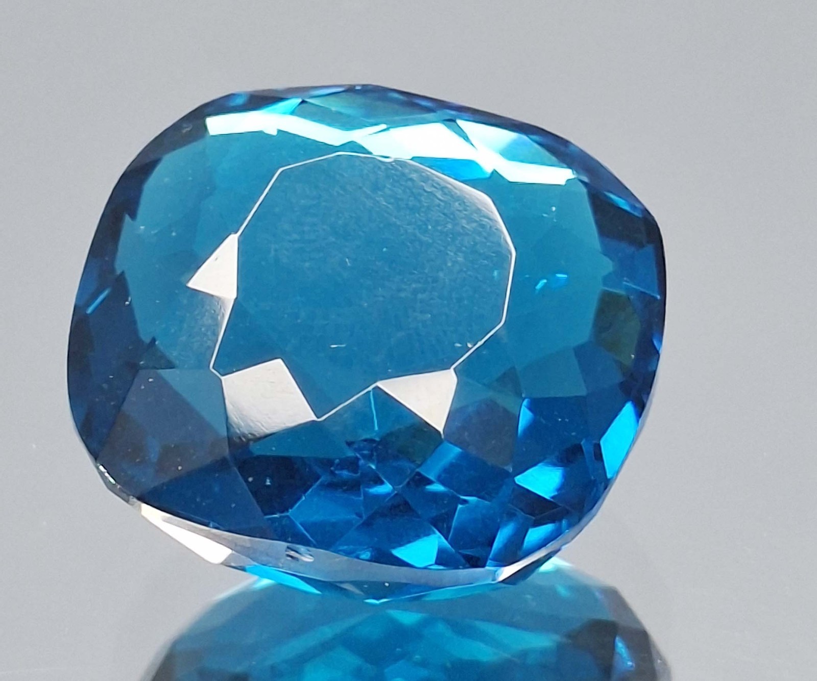 Blue Indicolite Tourmaline Cushion Cut 58-60 Ct Loose Certified Gemstone SP214