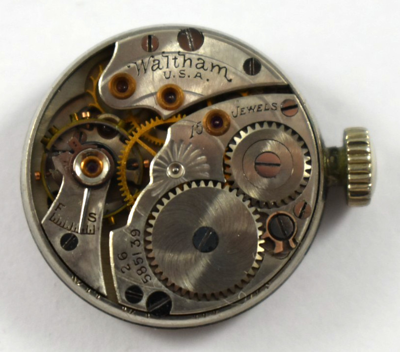 Vintage Waltham Manual Wind 465 10L 15J Wrist Watch Movement lot.wo