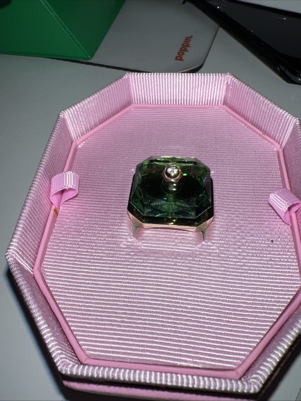 Swarovski Numina cocktail ring Octagon cut, Green