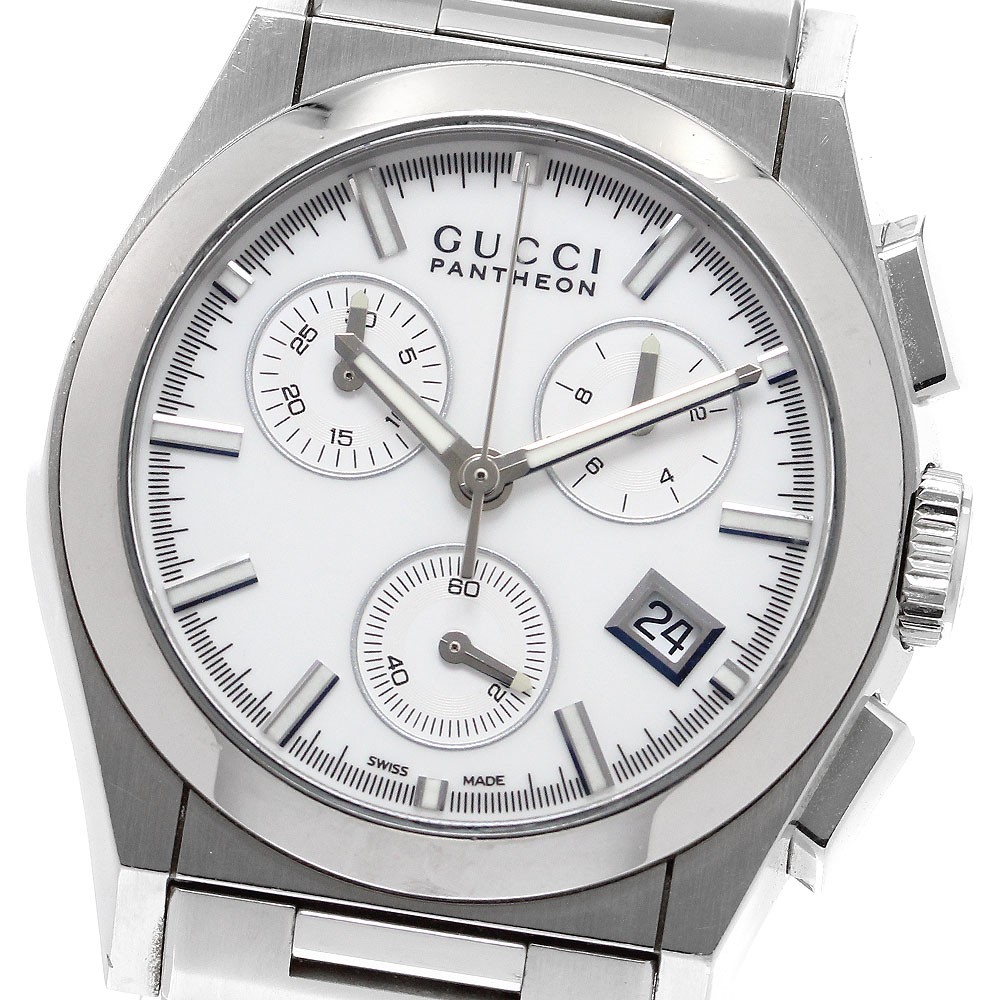 GUCCI Pantheon 115.4/YA115407 Date Chronograph Quartz Boy’s Watch_910696